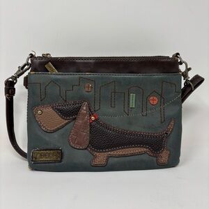 Chala Weiner Dog Mini Crossbody Handbag Leather Purse